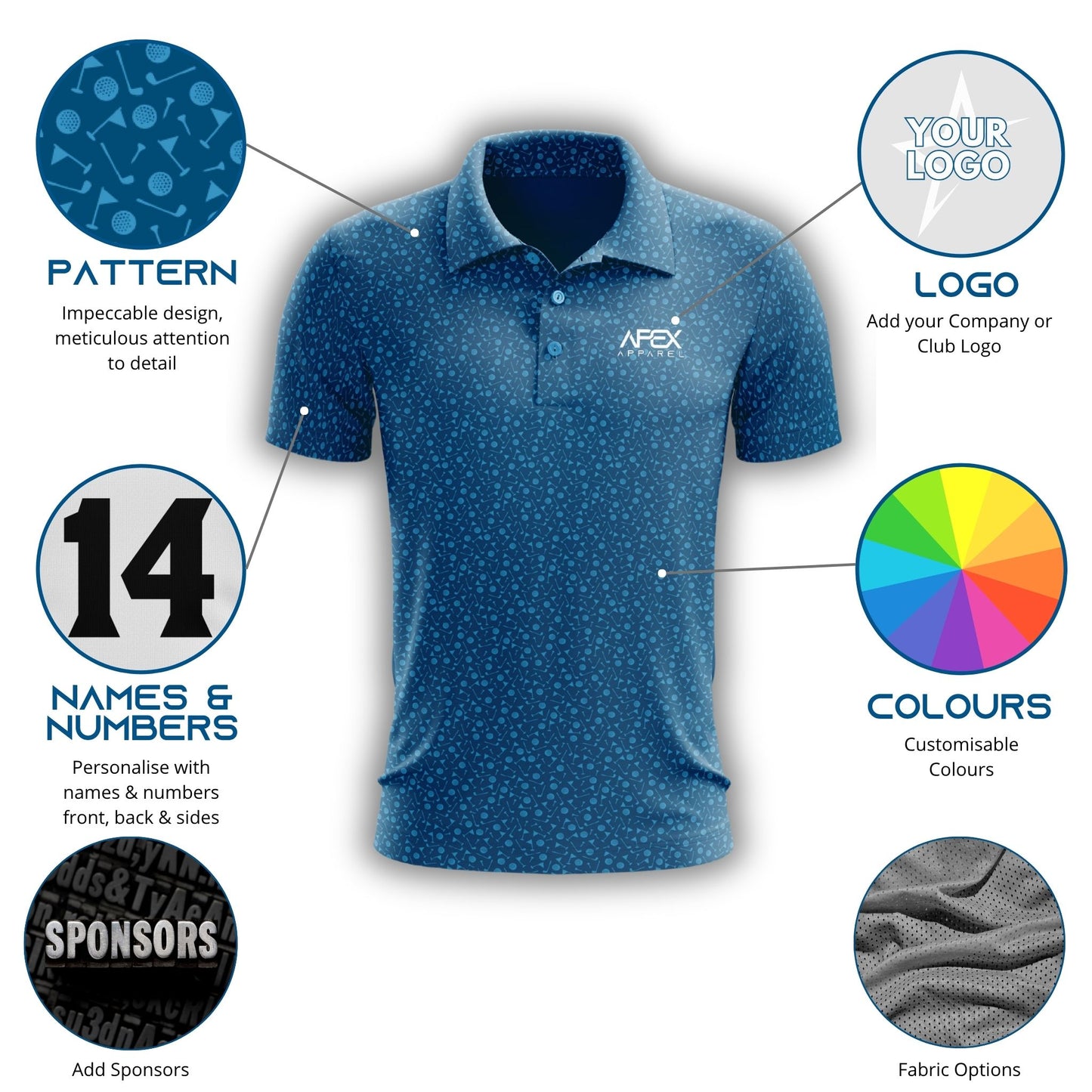 002 - Design Your Own Golf Polo Shirt