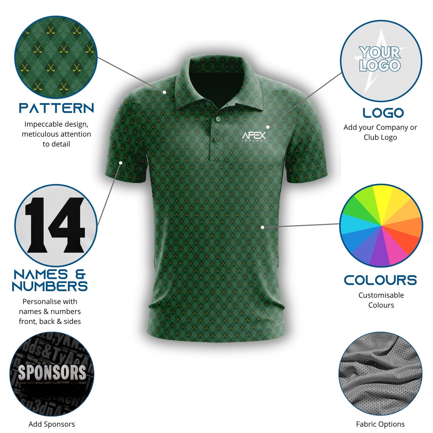 003 - Design Your Own Golf Polo Shirt