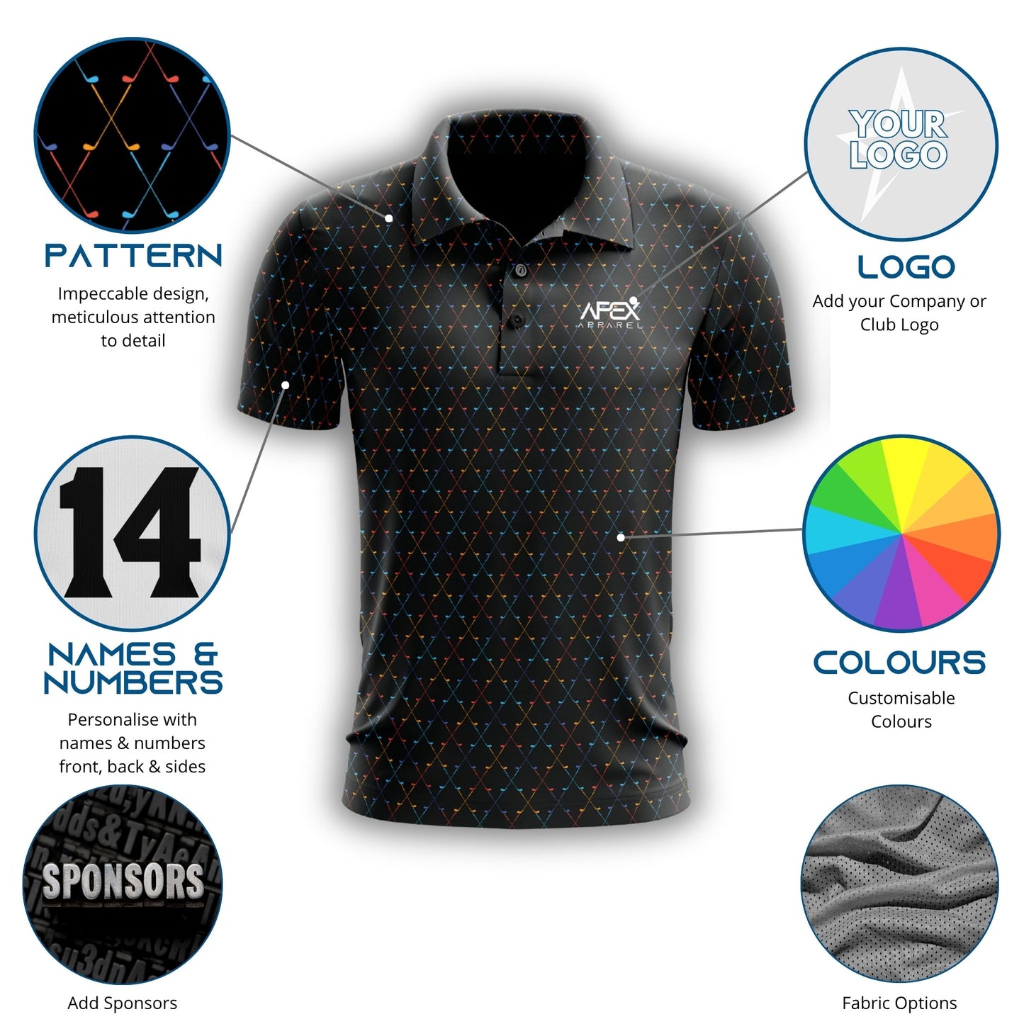 009 - Design Your Own Golf Polo Shirt
