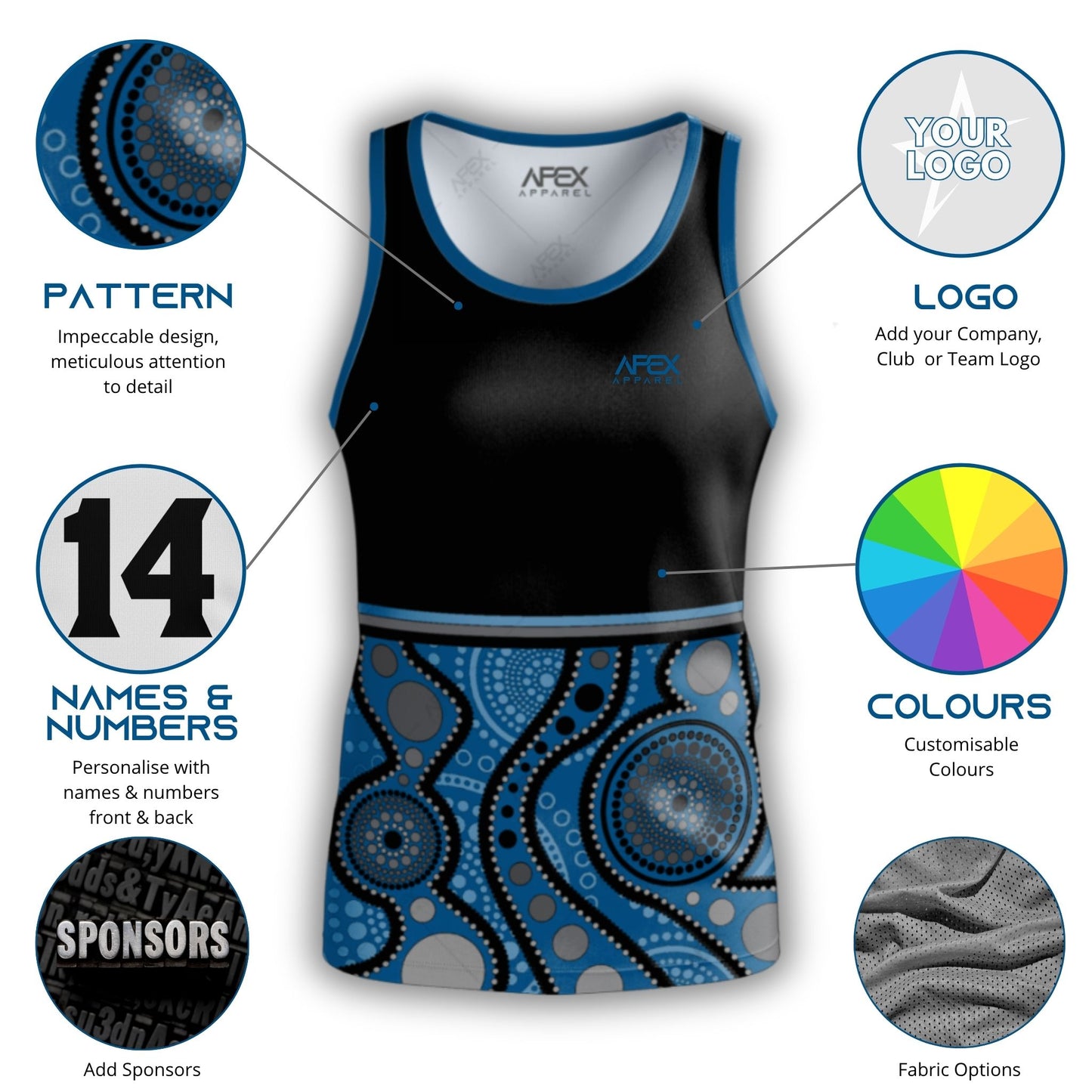 Indigenous 005 - Design Your Own Singlet