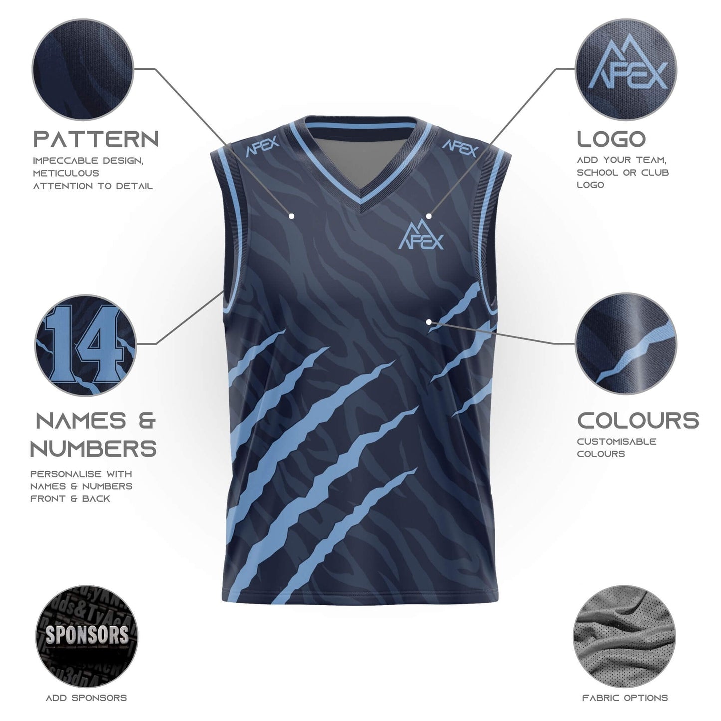 Custom Reversible Basketball Jersey - Prowl