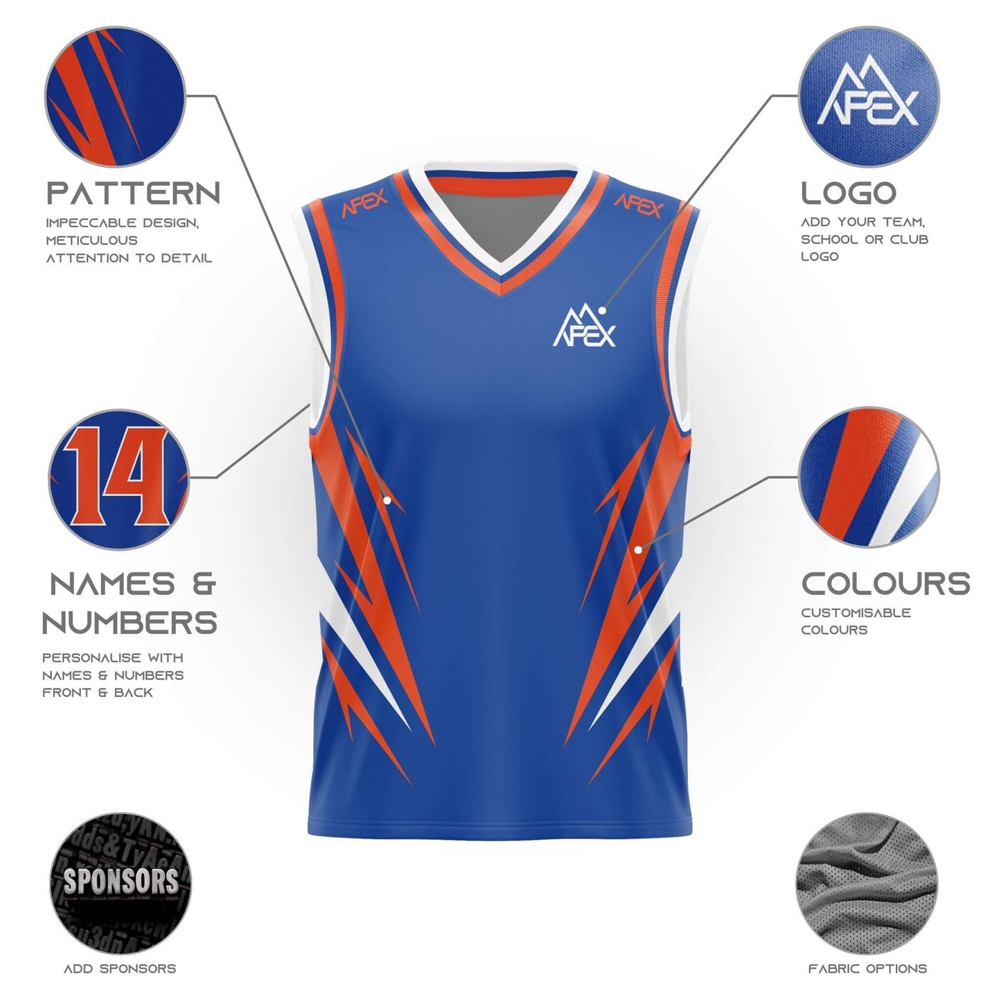 Custom Reversible Basketball Jersey - Surge