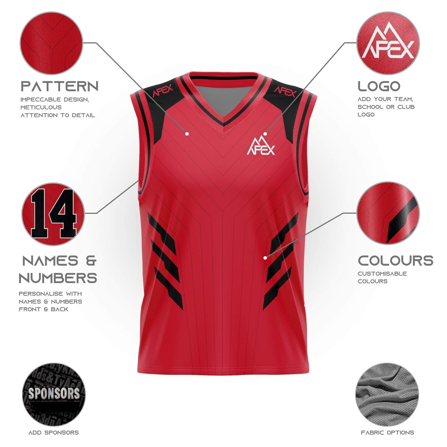 Custom Reversible Basketball Jersey - Zenith