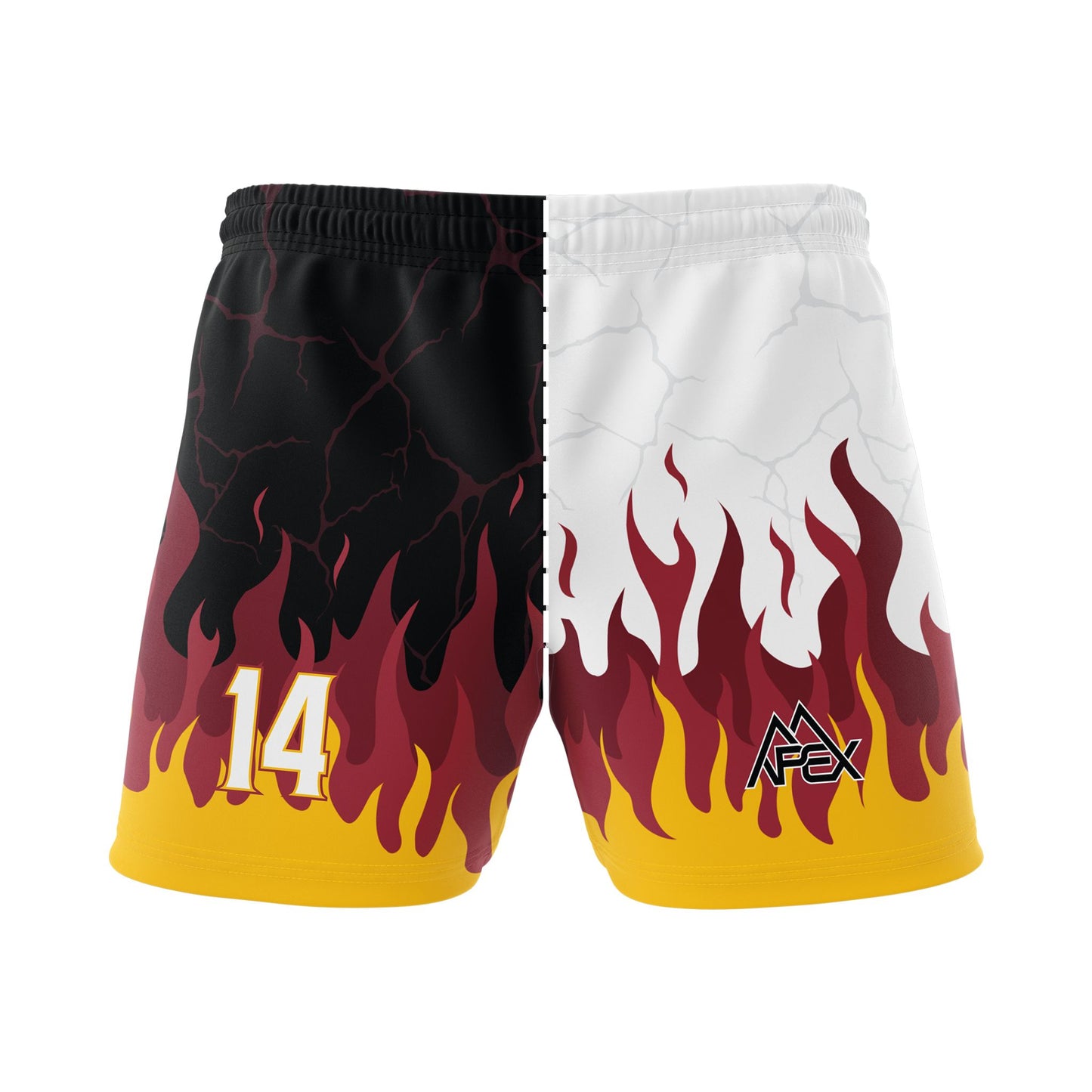 Custom Basketball Reversible Training Shorts - Inferno