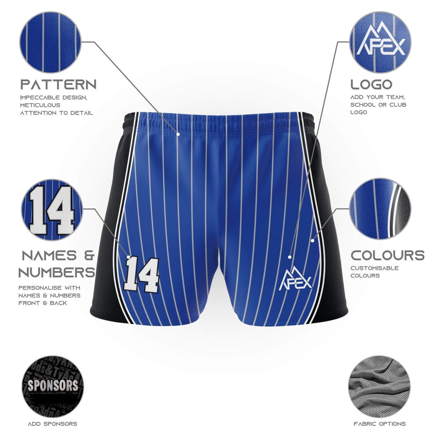 Custom Basketball Reversible Training Shorts - Stealth