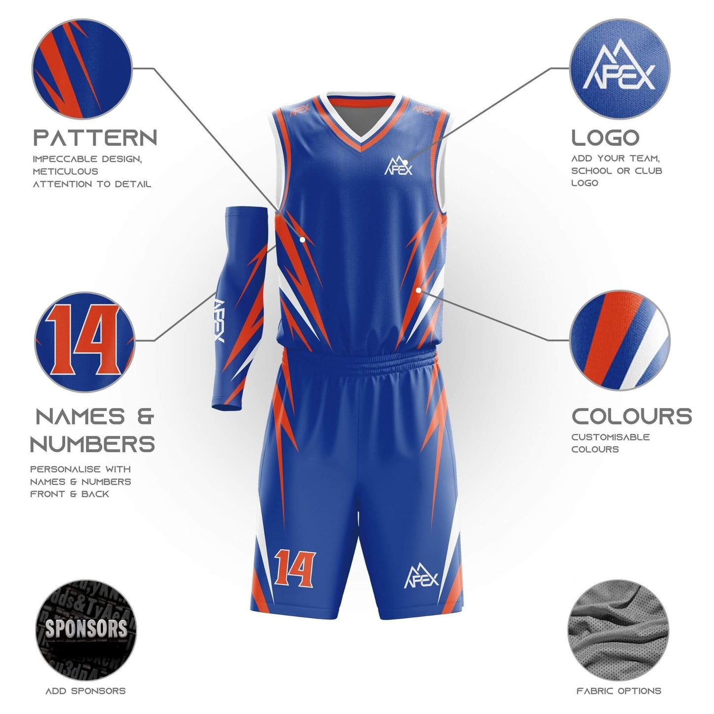 Custom Basketball Uniform - Surge