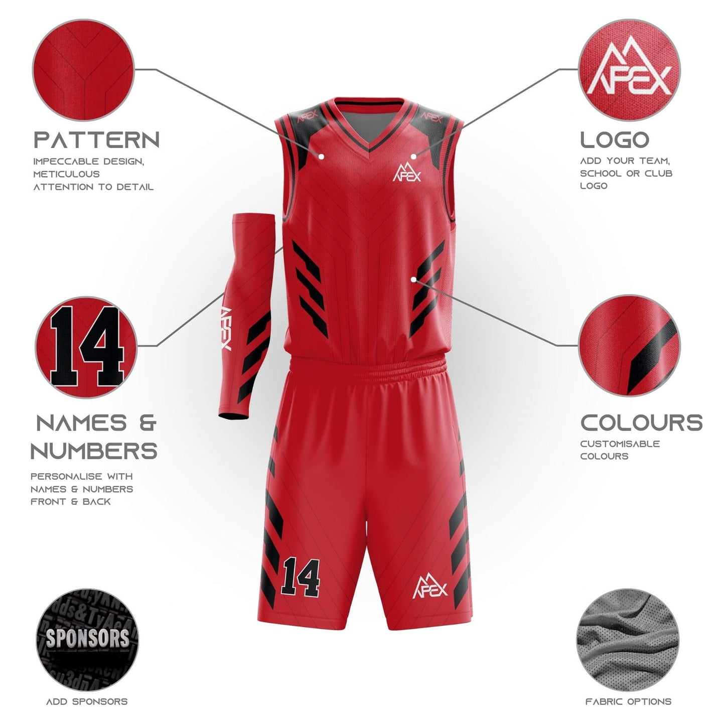 Custom Basketball Uniform - Zenith