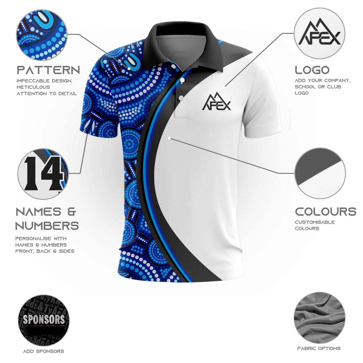 Custom Polo Shirt - Indigenous 002