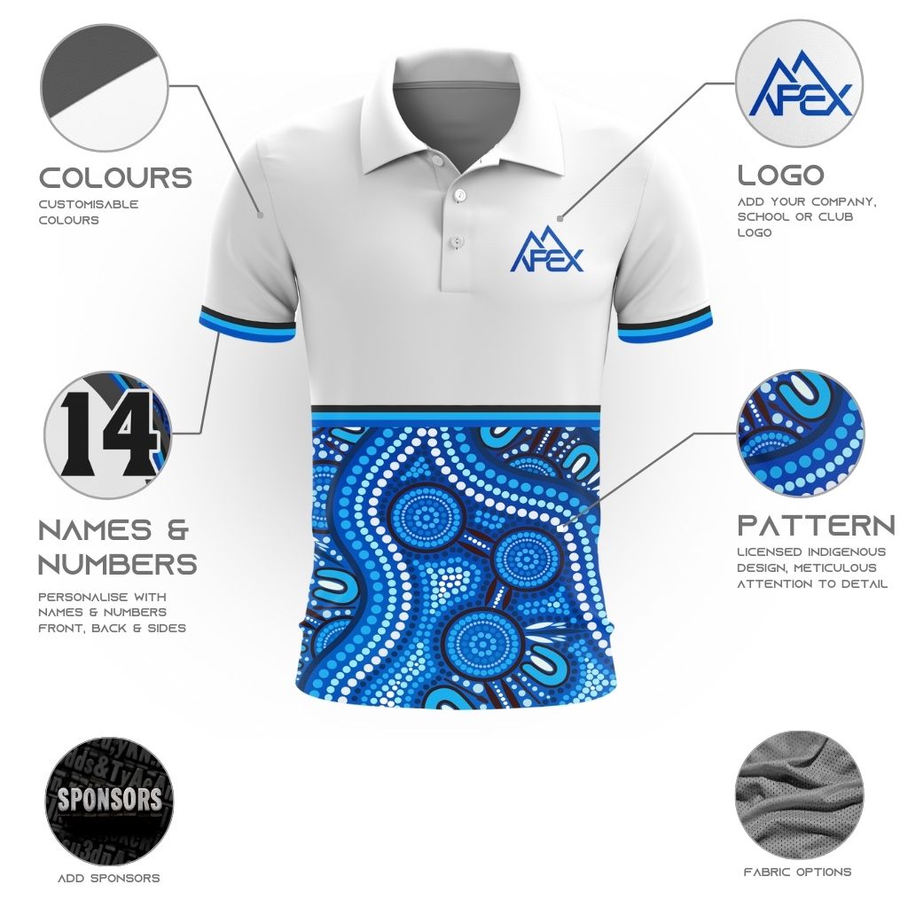 Indigenous 006 - Design Your Own Polo Shirt