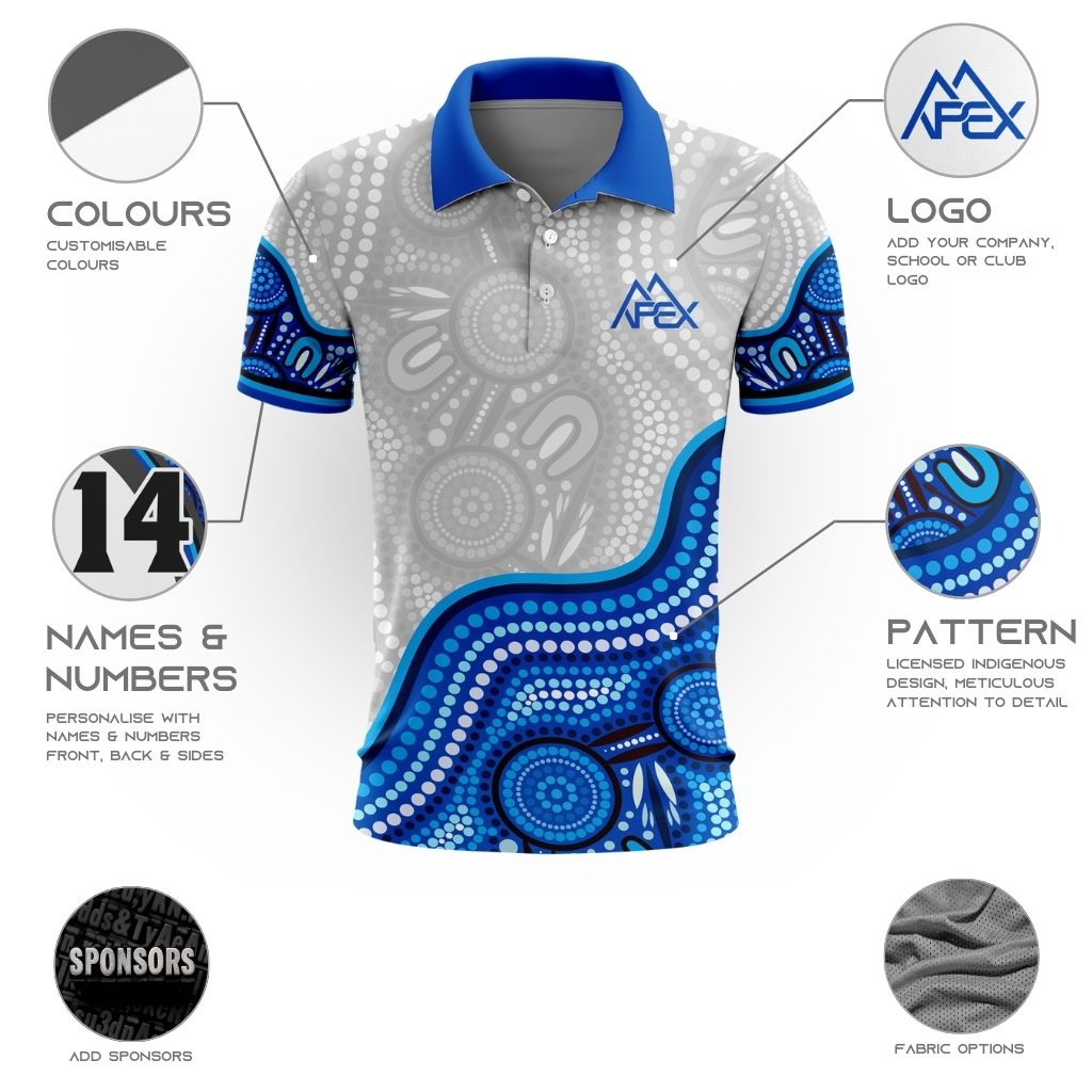 Indigenous 008 - Design Your Own Polo Shirt