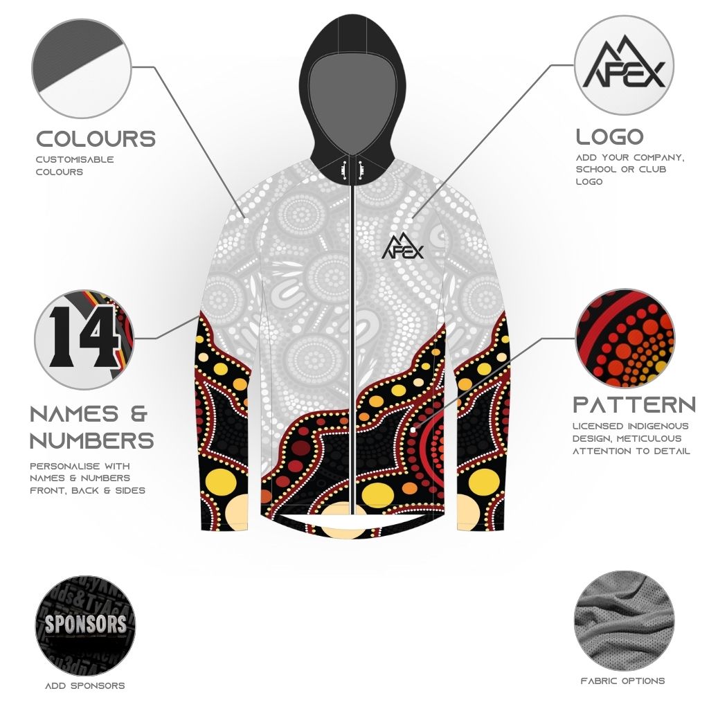 Custom Rain Jacket - Indigenous 007