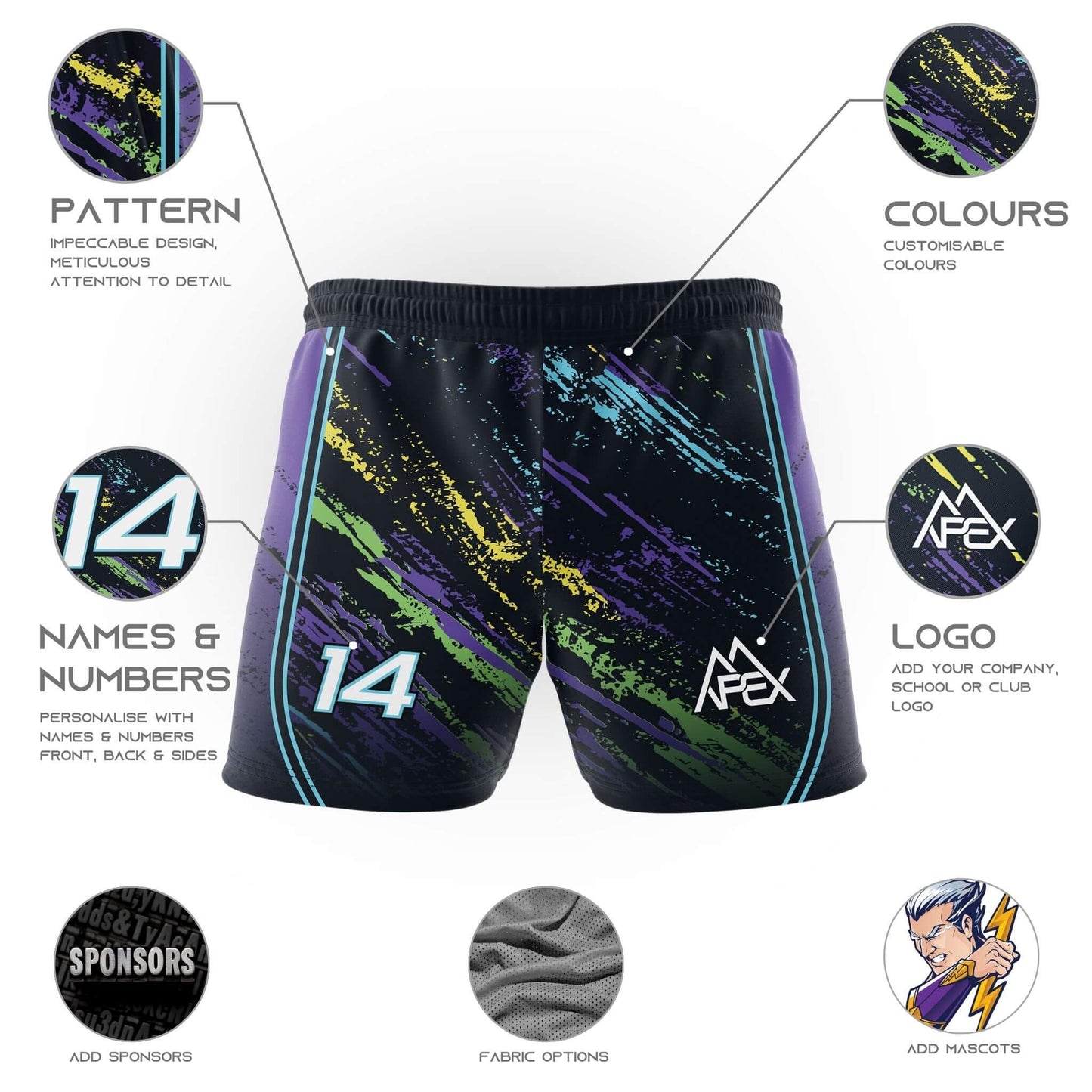 Custom Shorts - Radiant