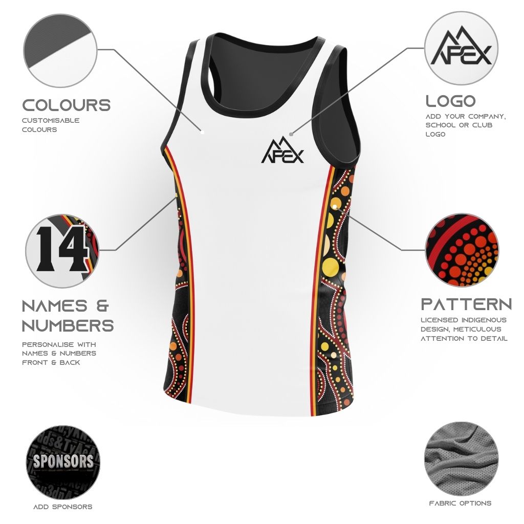 Custom Singlet - Indigenous 003