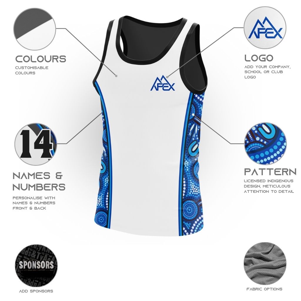 Custom Singlet - Indigenous 004