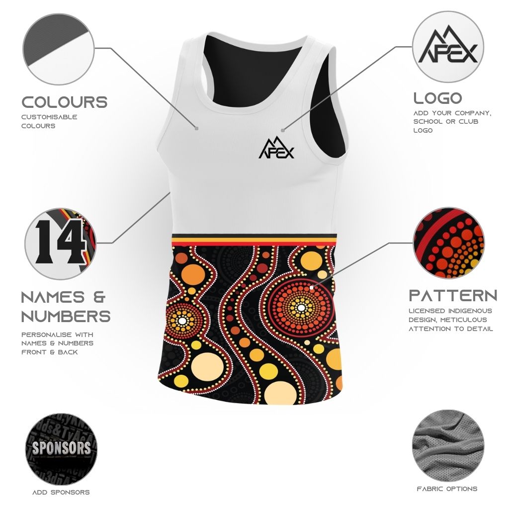Custom Singlet - Indigenous 005