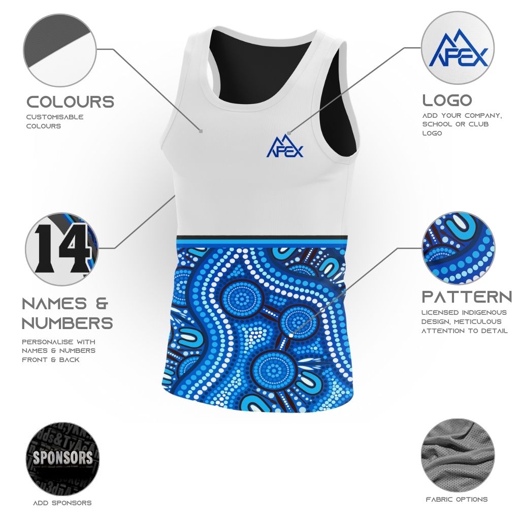 Custom Singlet - Indigenous 006