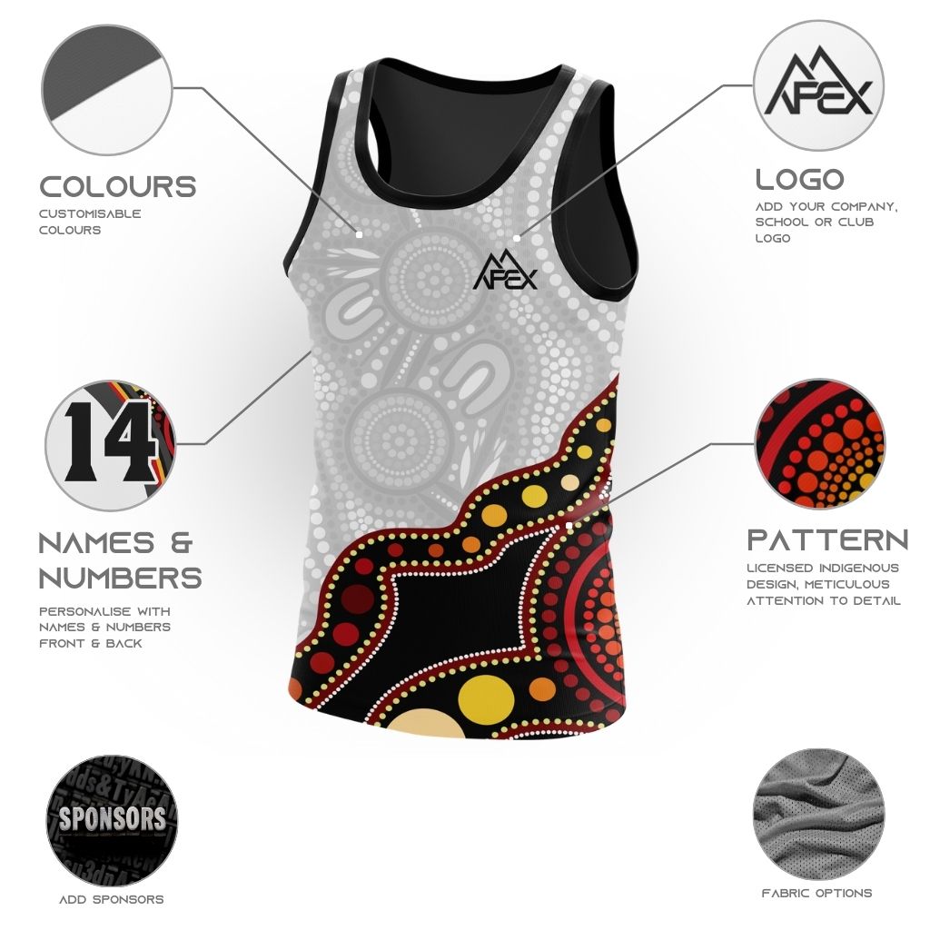 Custom Singlet - Indigenous 007