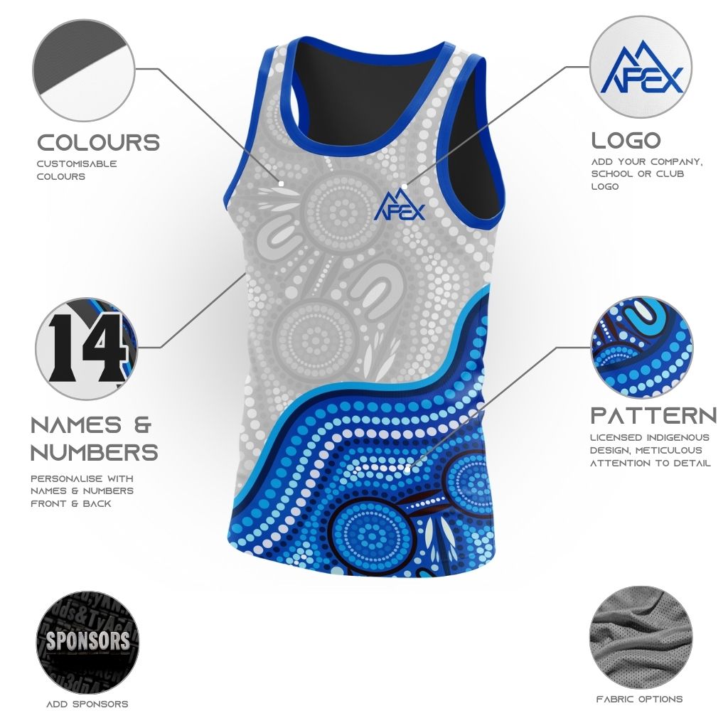 Custom Singlet - Indigenous 008