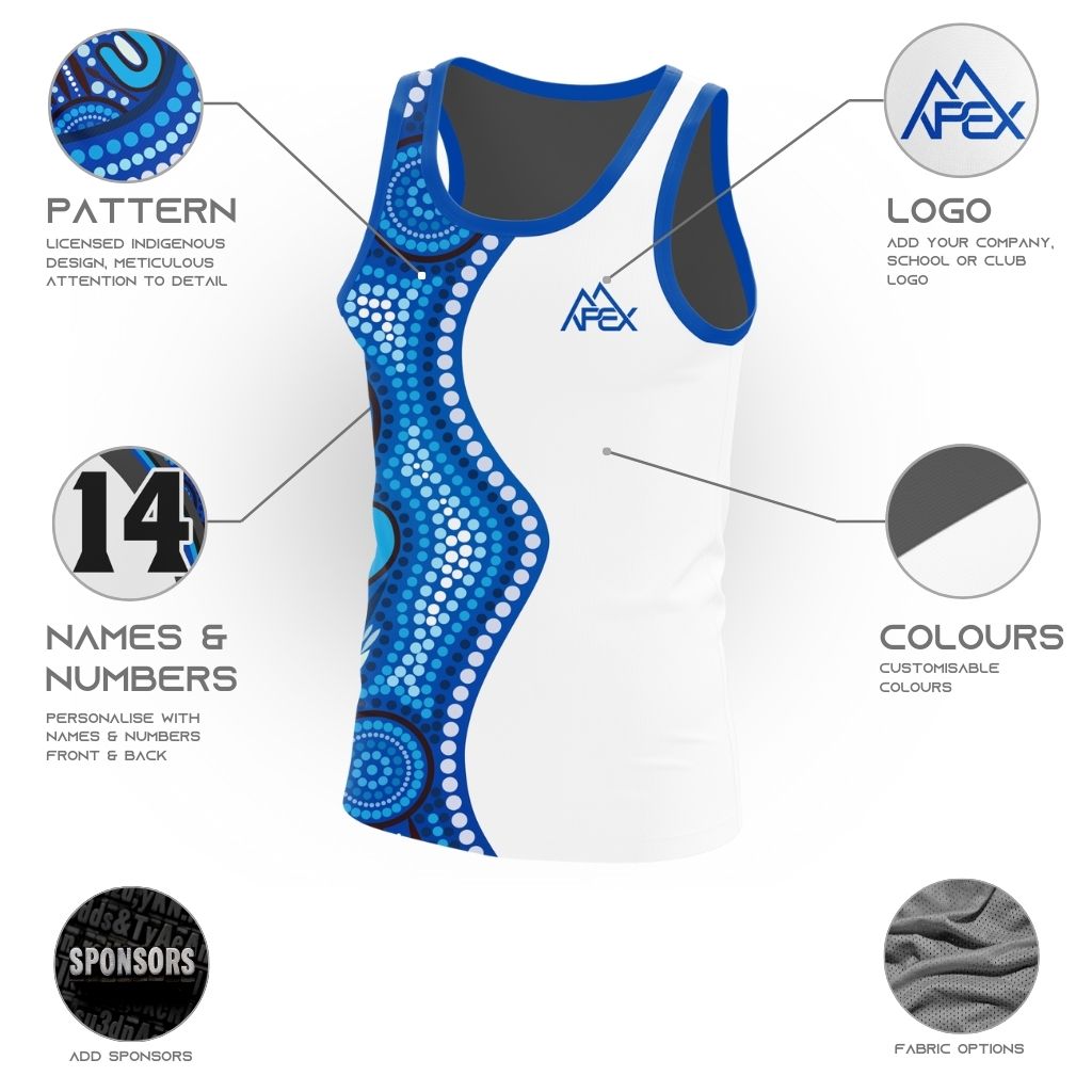 Custom Singlet - Indigenous 010