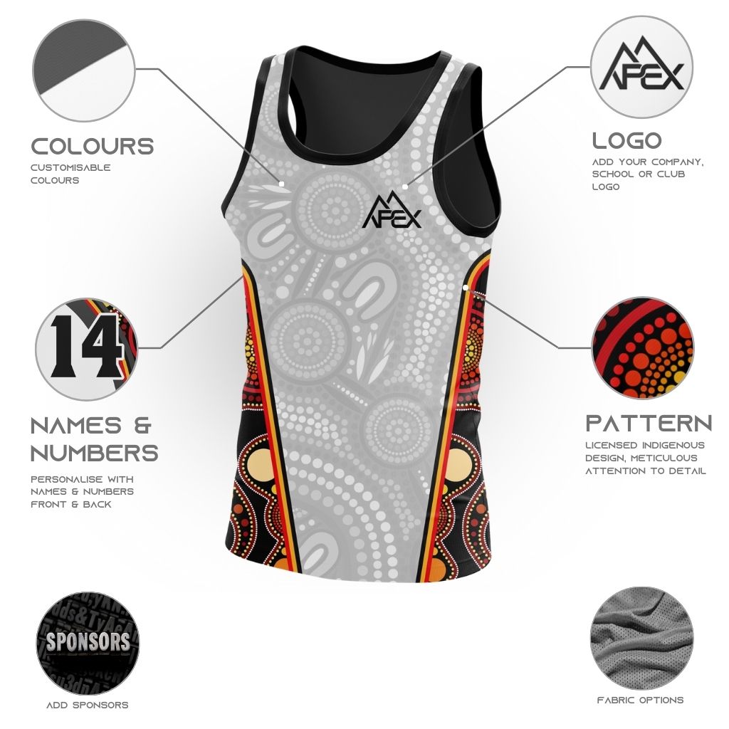 Custom Singlet - Indigenous 011