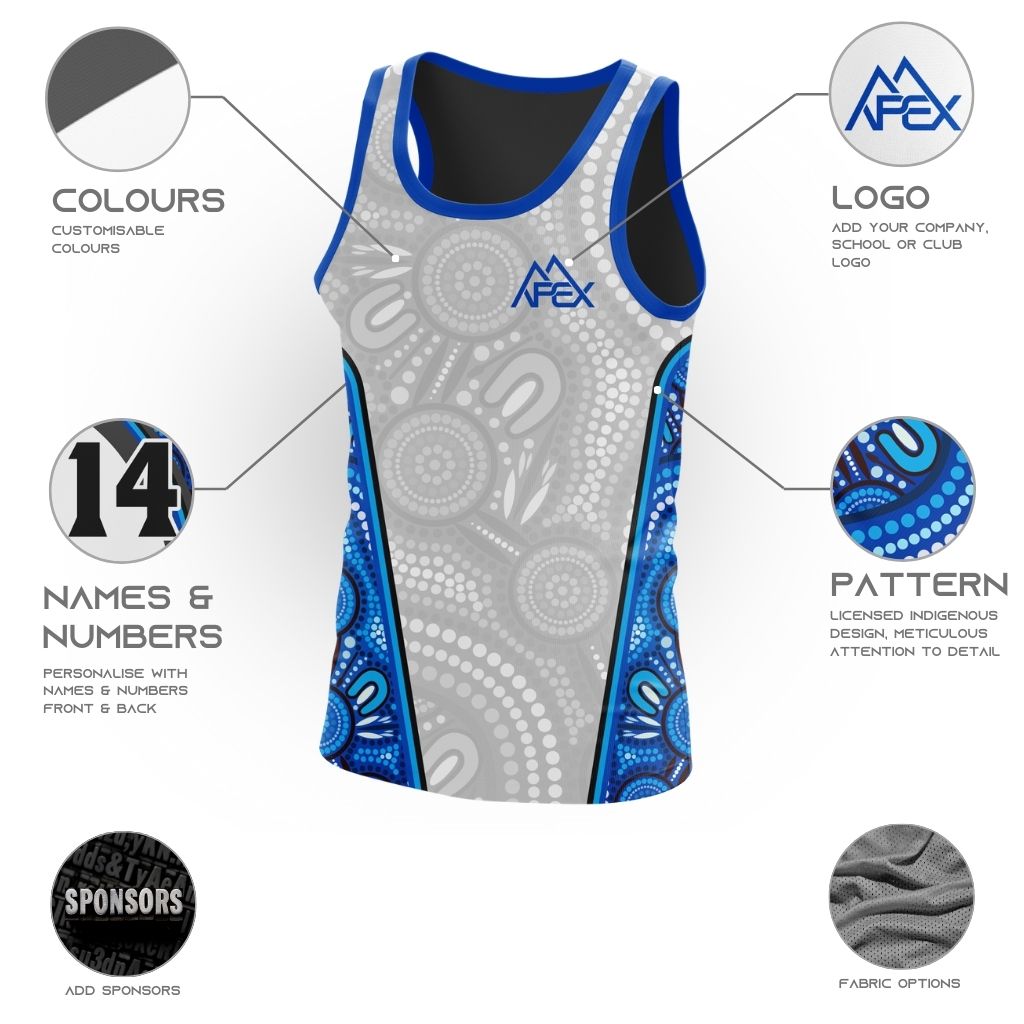 Custom Singlet - Indigenous 012