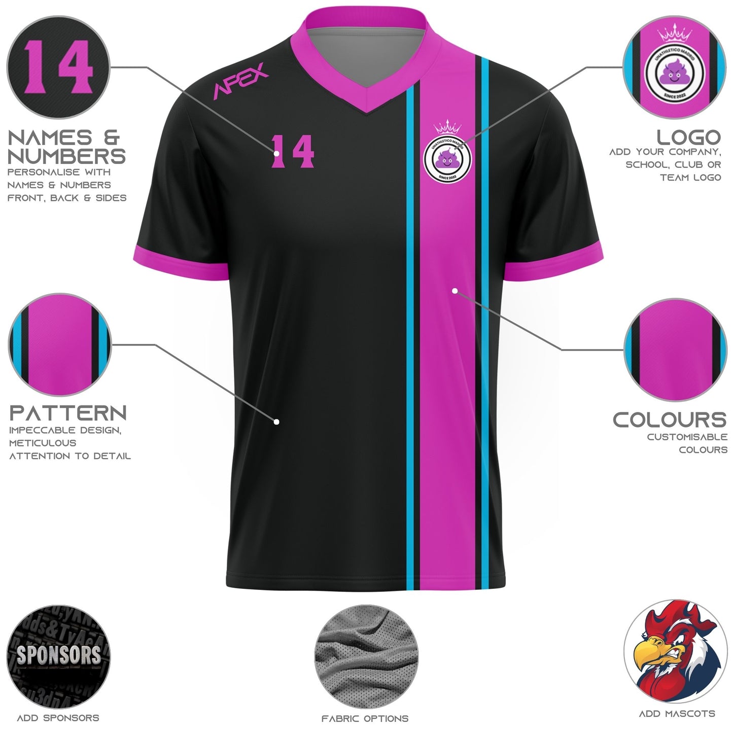 Custom Reversible Soccer Jersey - Fusion