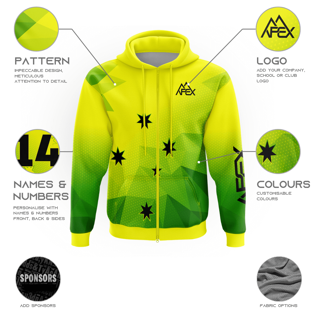 Custom Zip Hoodie for Sports Team