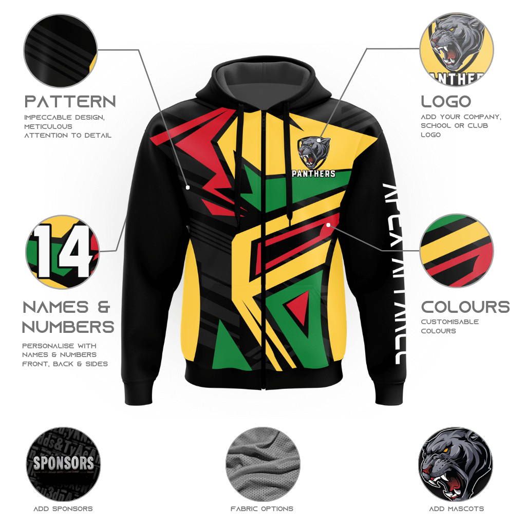 Custom Zip Hoodie - Fusion