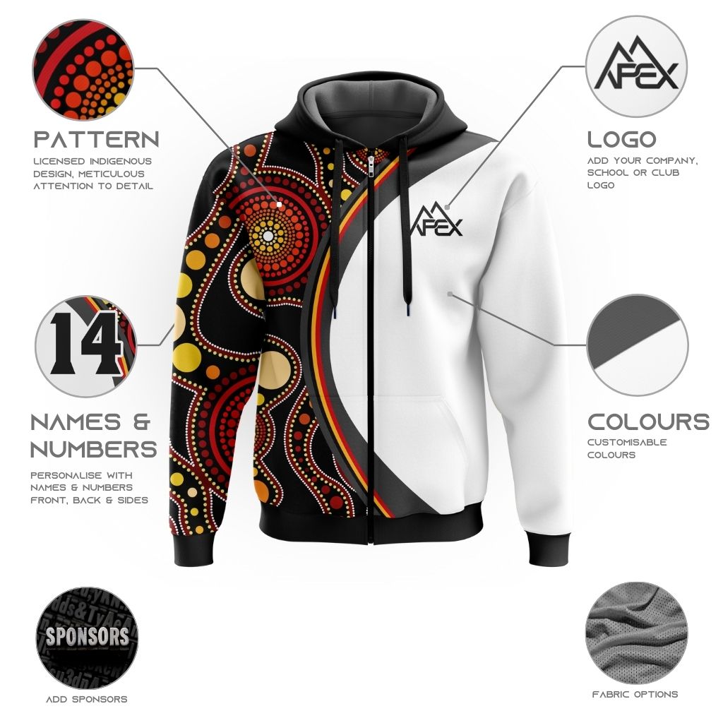 Custom Zip Hoodie - Indigenous 001