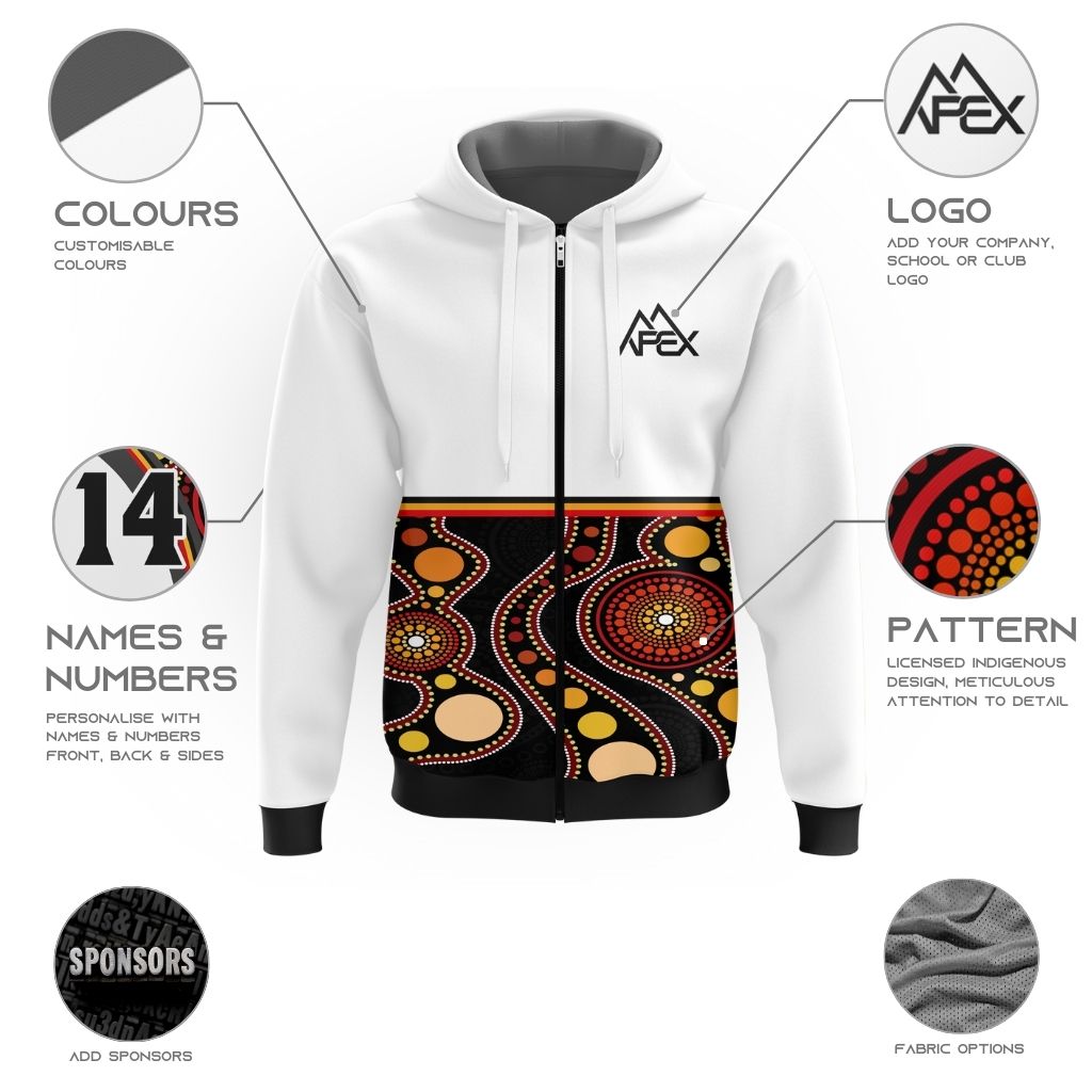 Custom Zip Hoodie - Indigenous 005