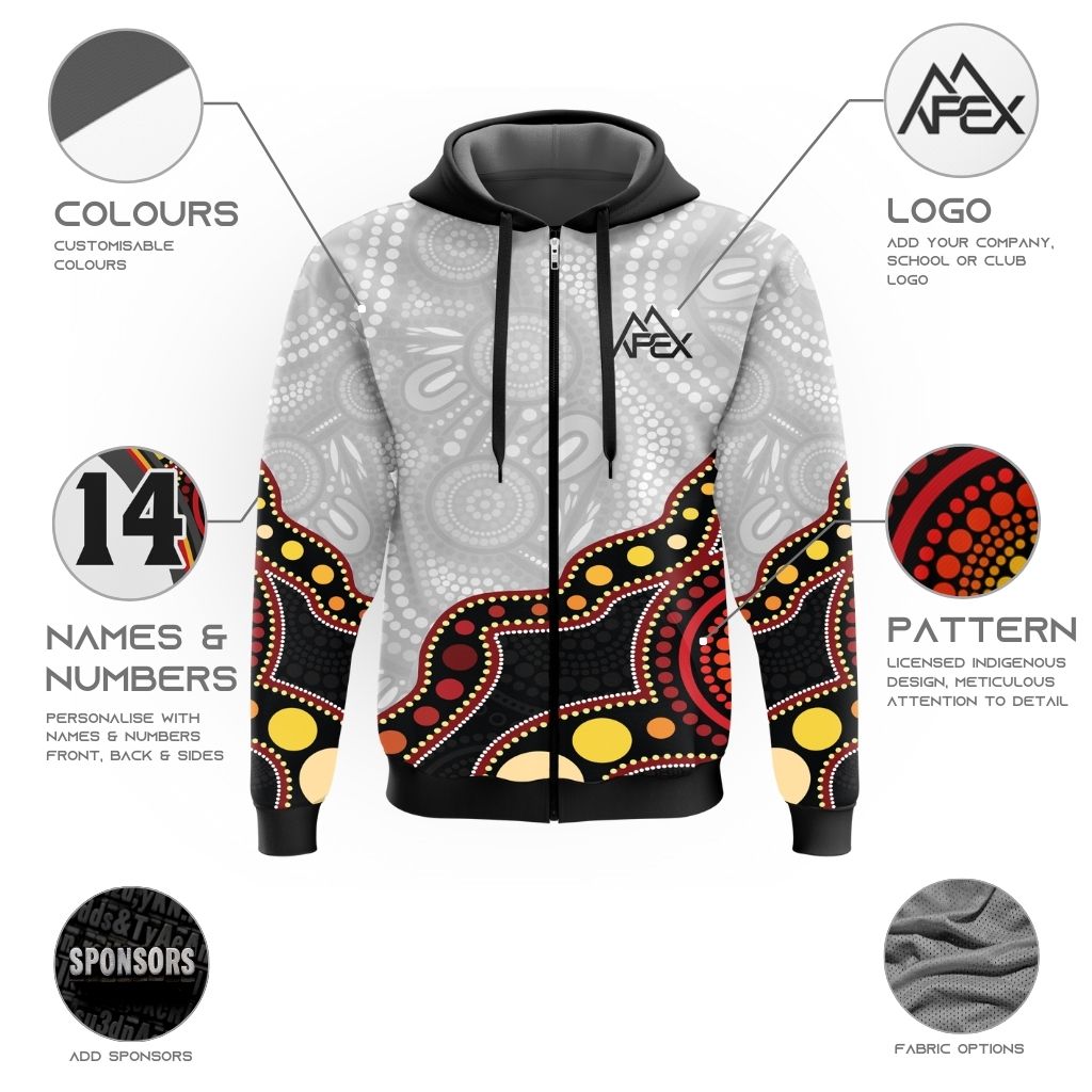 Custom Zip Hoodie - Indigenous 007