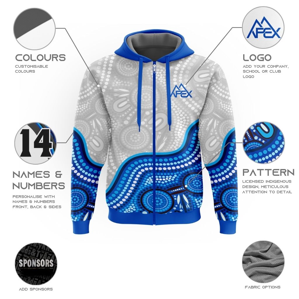 Custom Zip Hoodie - Indigenous 008