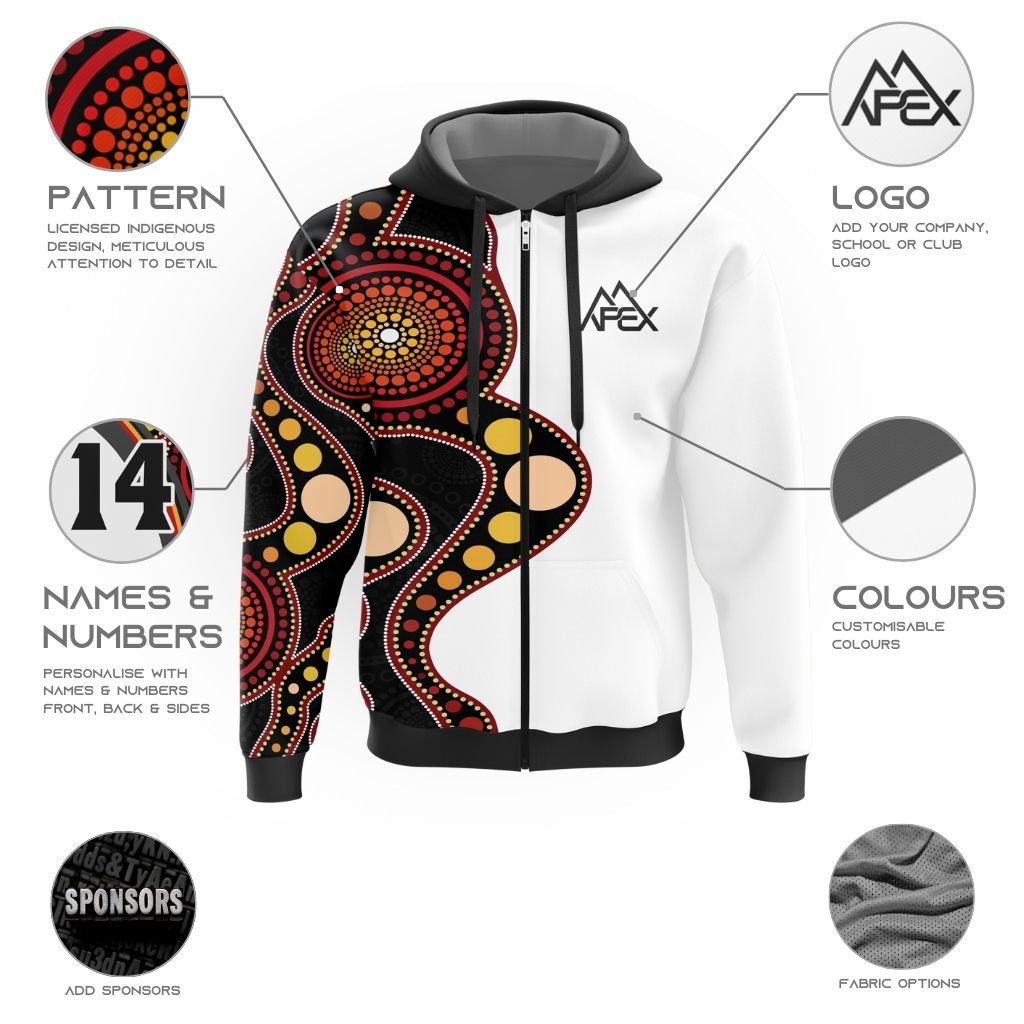 Custom Zip Hoodie - Indigenous 009