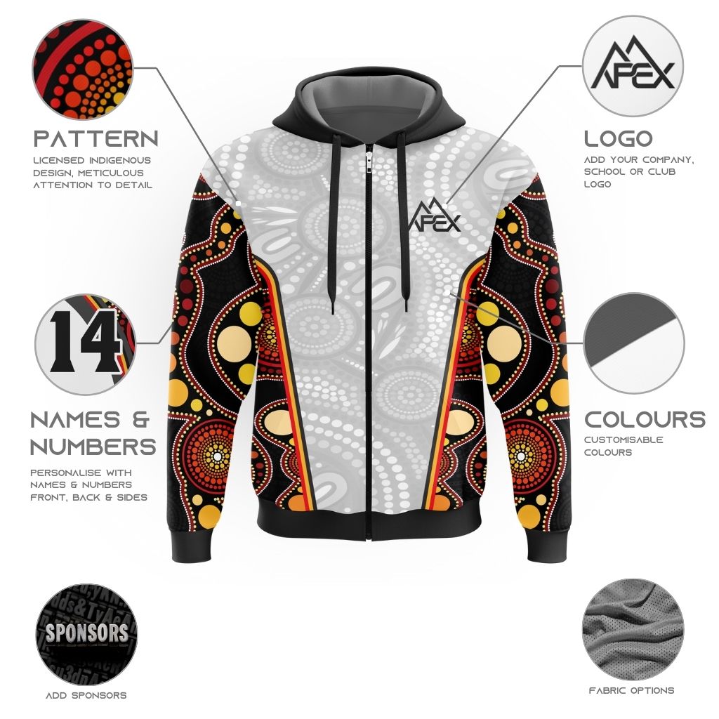 Custom Zip Hoodie - Indigenous 011