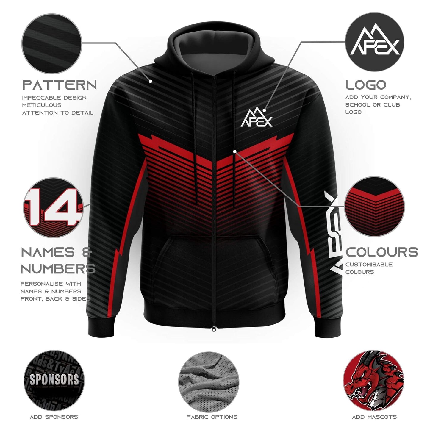 Custom Zip Hoodie - Turbo