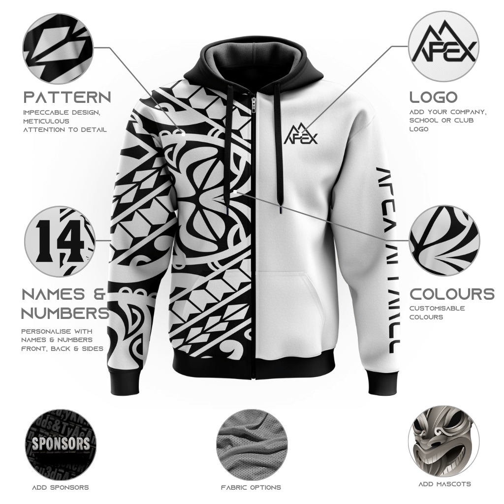 custom full zip hoodies