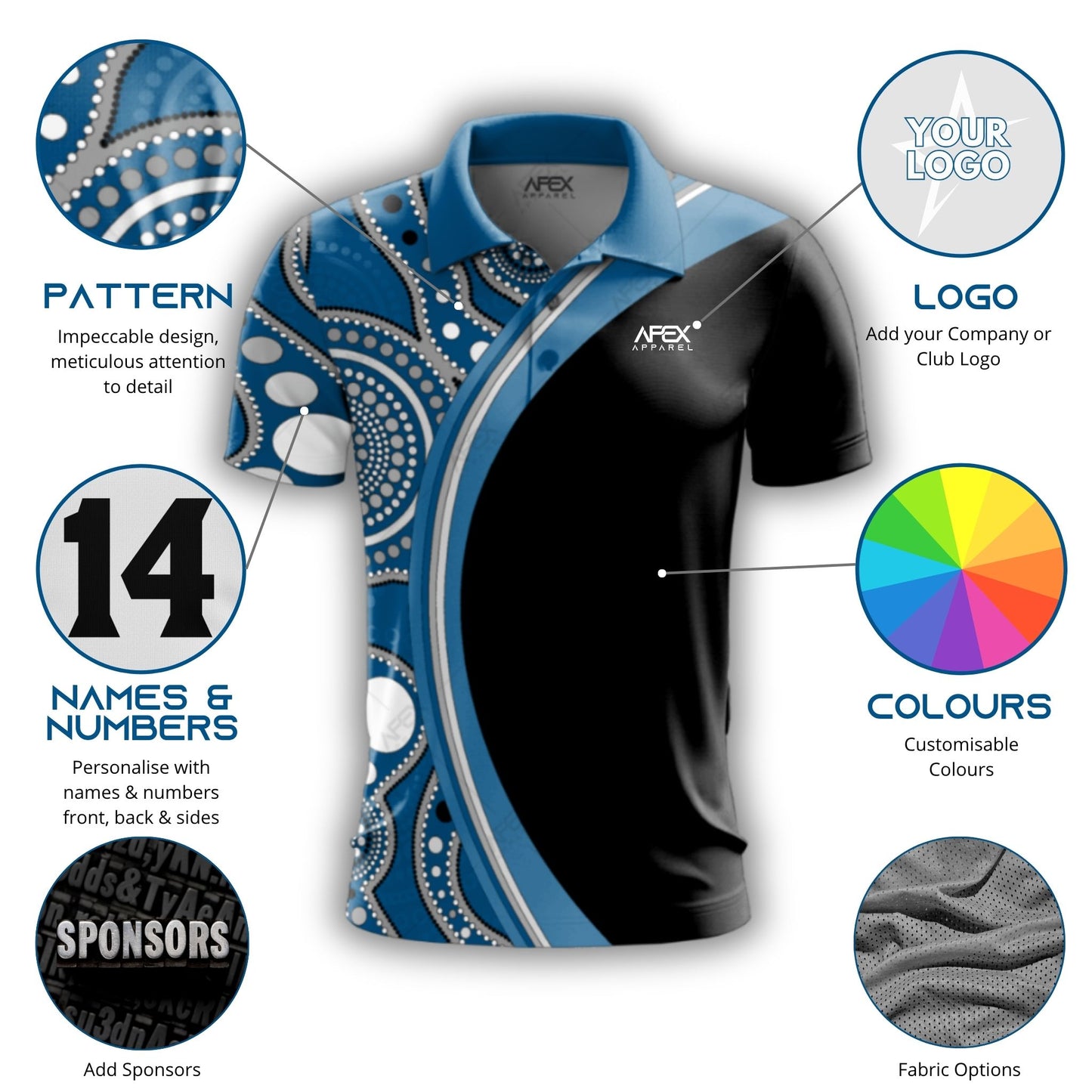 Indigenous 001 - Design Your Own Polo Shirt