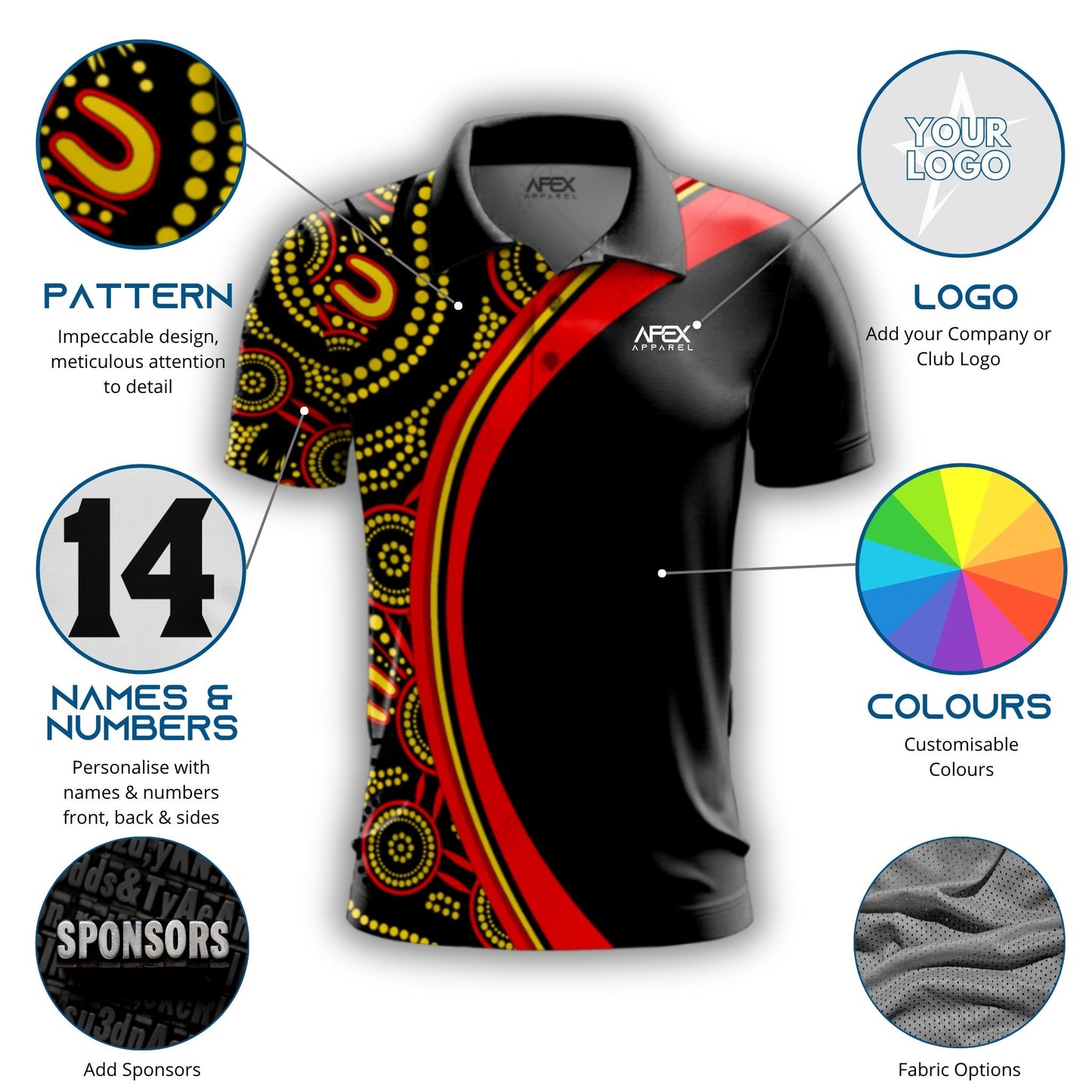 Indigenous 002 - Design Your Own Polo Shirt