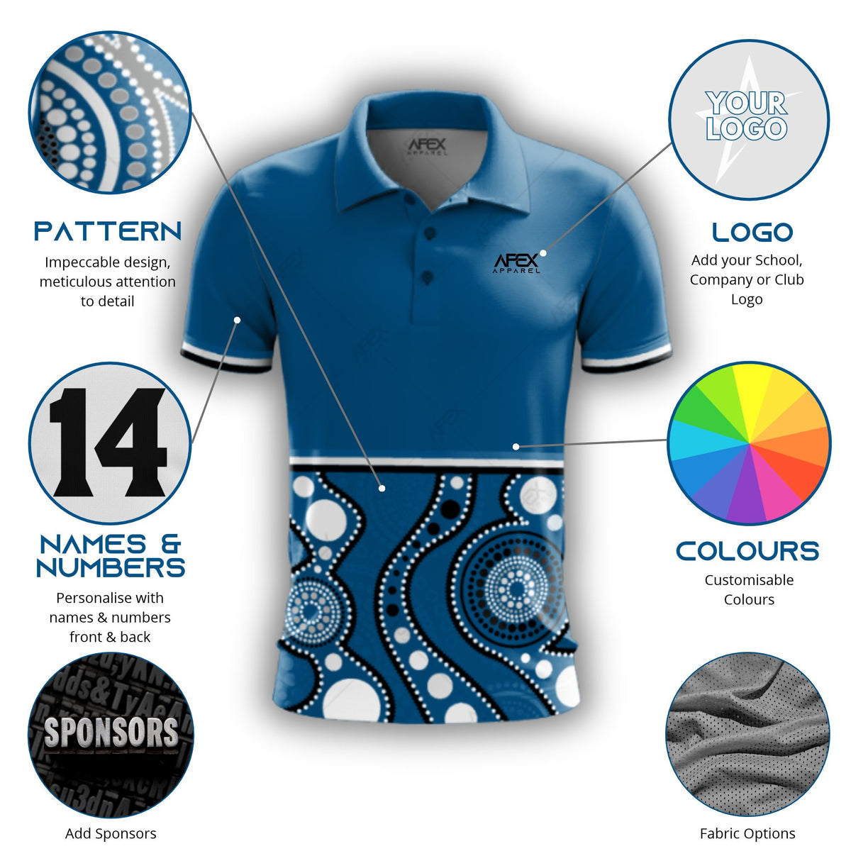 Indigenous 005 - Design Your Own Polo Shirt