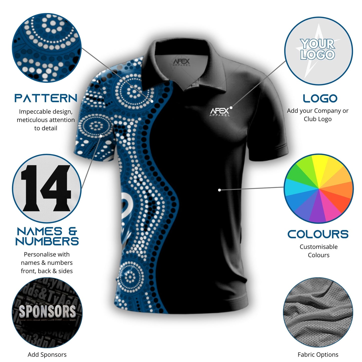 Indigenous 010 - Design Your Own Polo Shirt