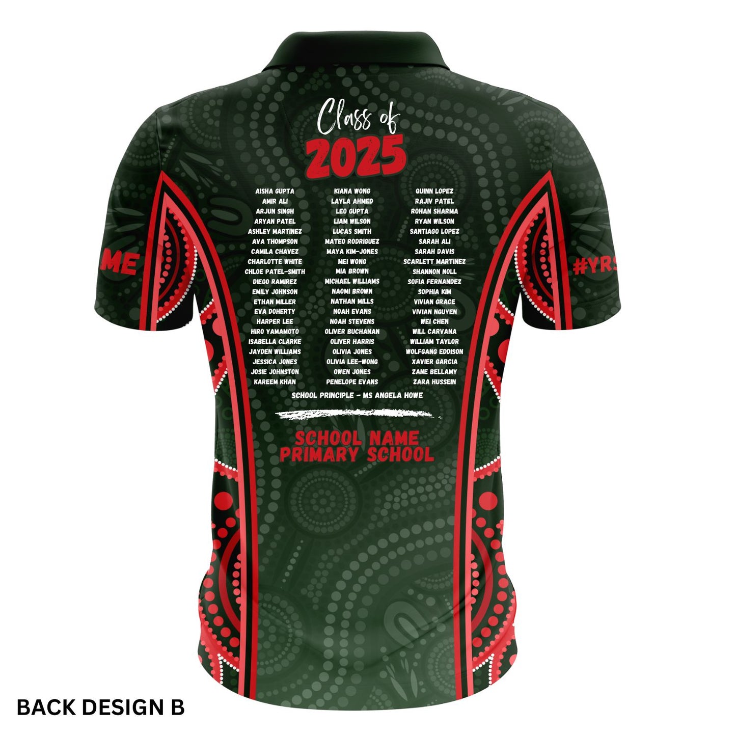Indigenous Year 6 School Leavers Polo Shirt - Dreamtime