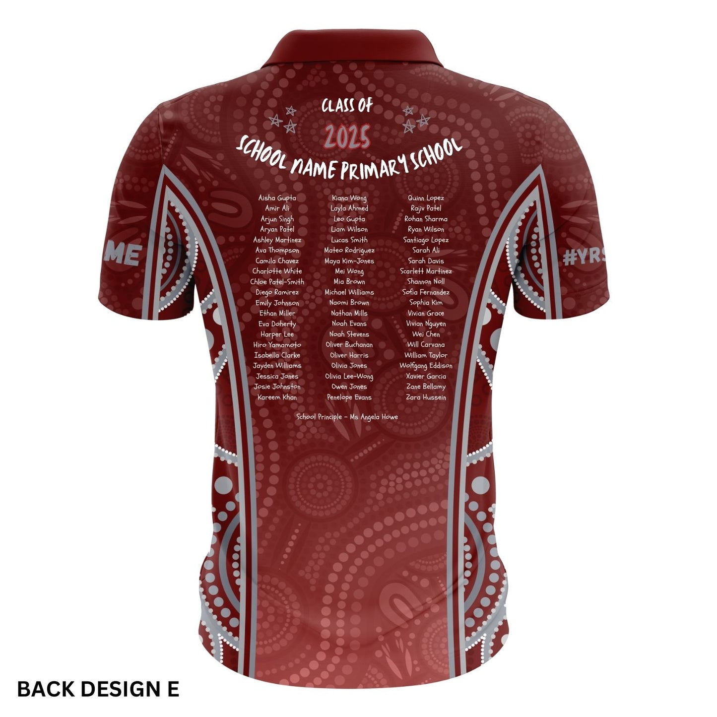 Indigenous Year 6 School Leavers Polo Shirt - Dreamtime