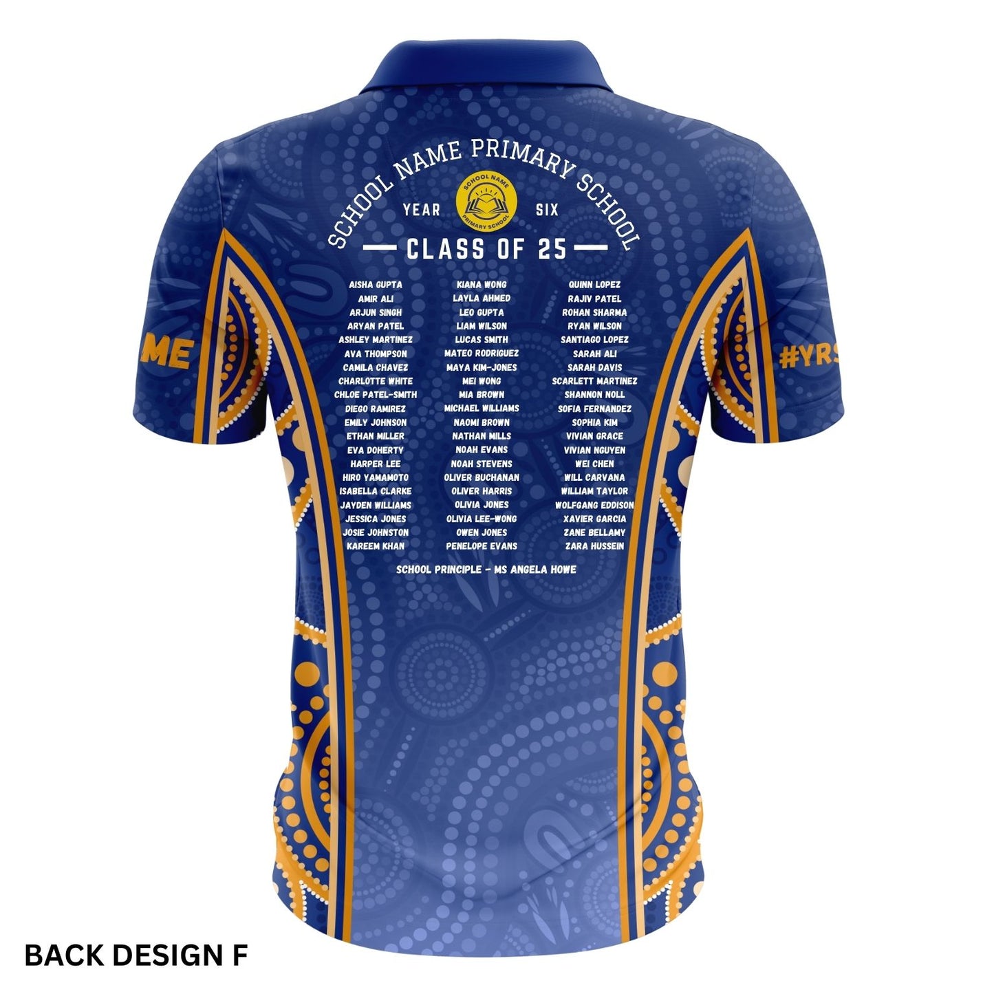 Indigenous Year 6 School Leavers Polo Shirt - Dreamtime