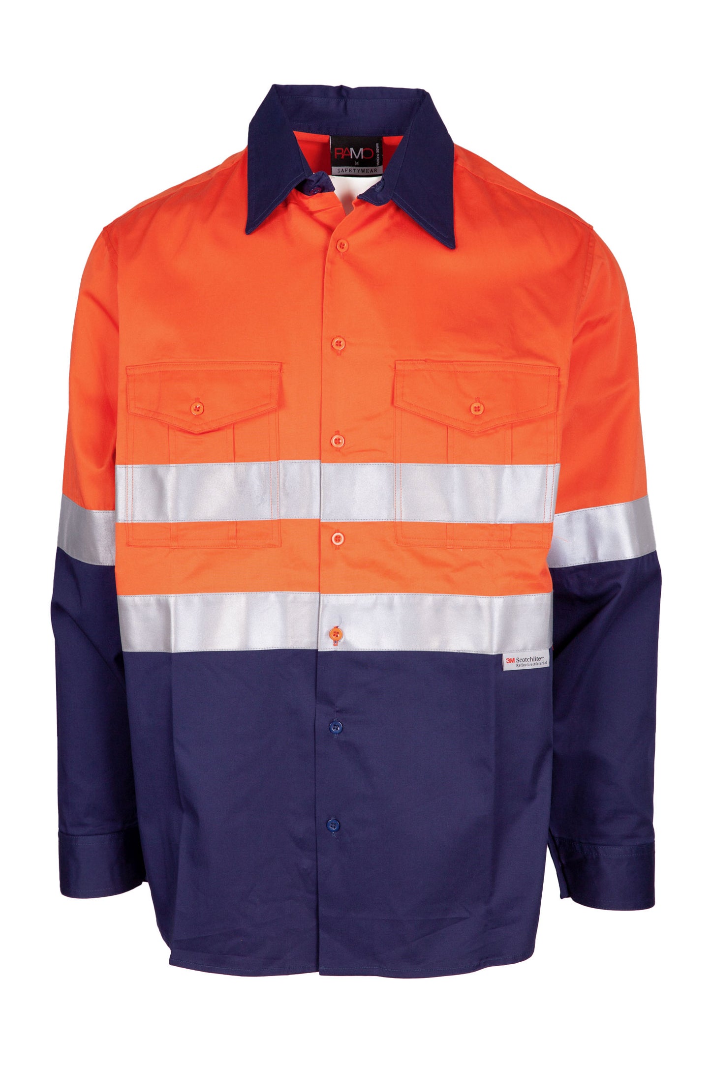 100% Combed Cotton Drill Long Sleeve Shirt - 3M - S007LP