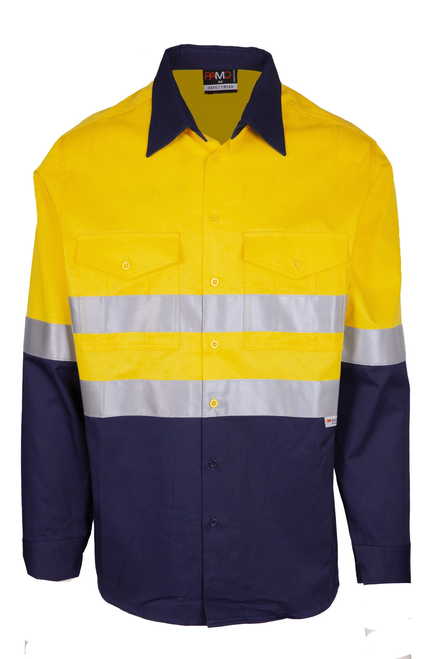 100% Combed Cotton Drill Long Sleeve Shirt - 3M - S007LP