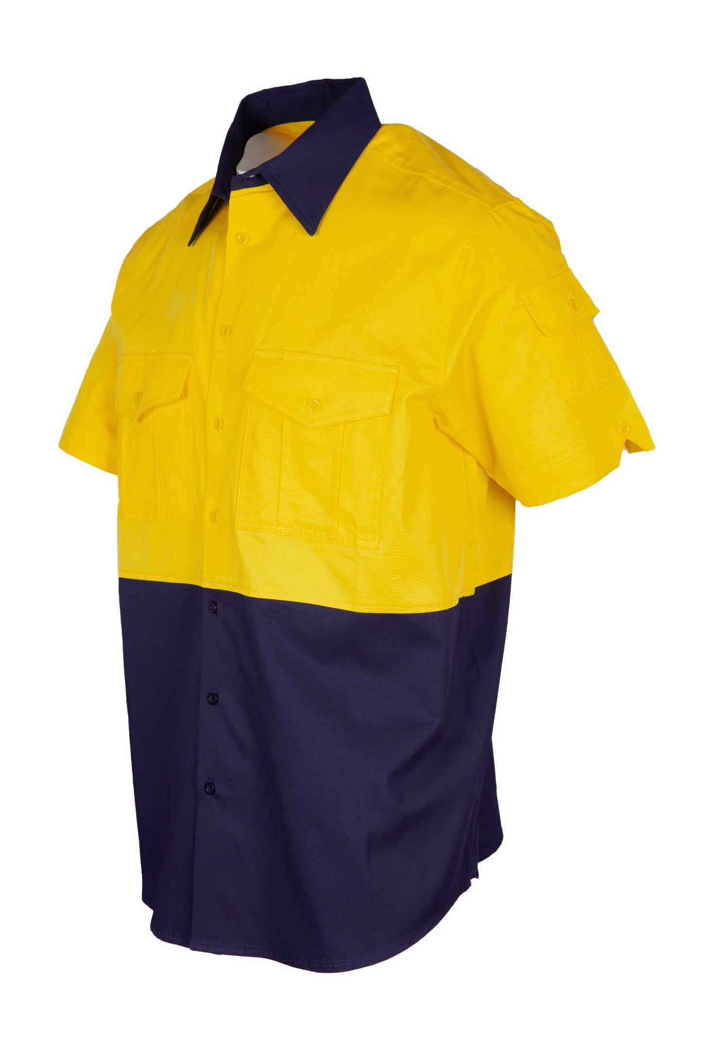 100% Combed Cotton Drill Hi Vis Short Sleeve - S007MS