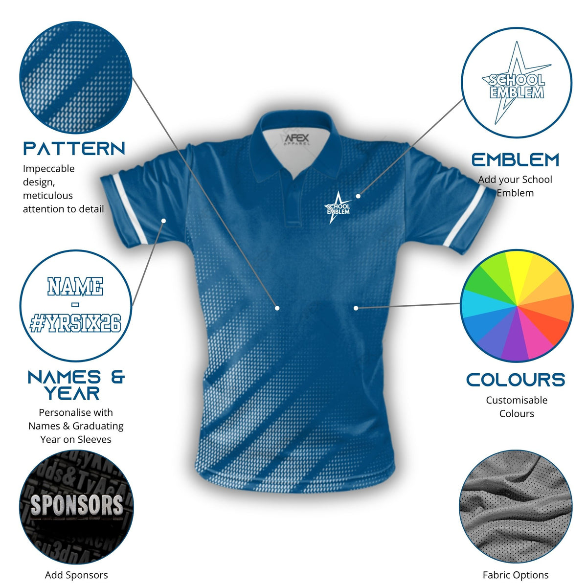 Custom Year 6 Leavers Polo Shirt - 009 - Design Online