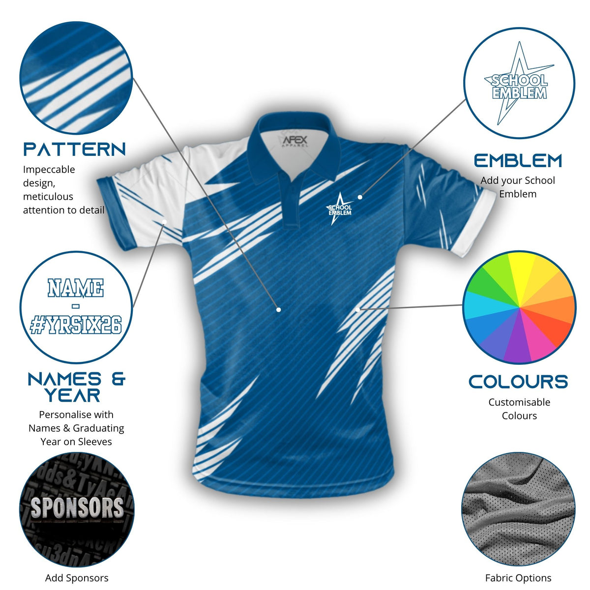 Custom Year 6 Leavers Polo Shirt - 010 - Design Online