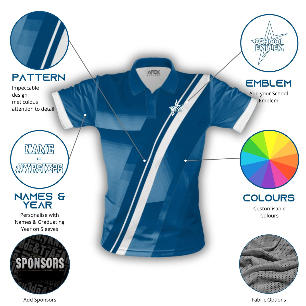 Custom Year 6 Leavers Polo Shirt - 011 - Design Online