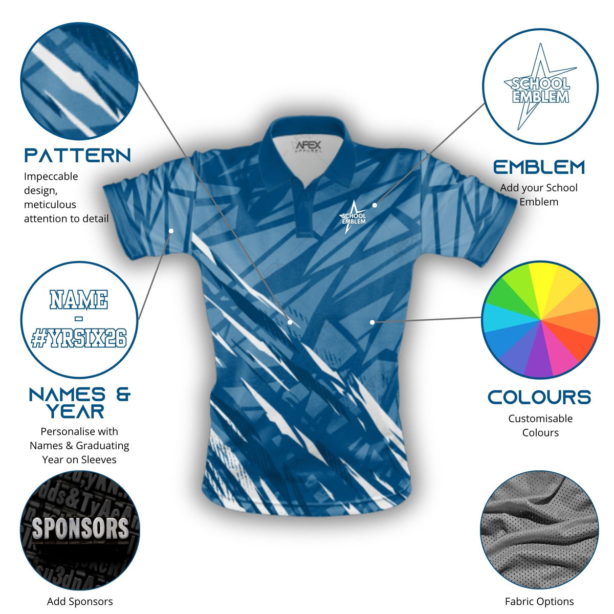 Custom Year 6 Leavers Polo Shirt - 012 - Design Online